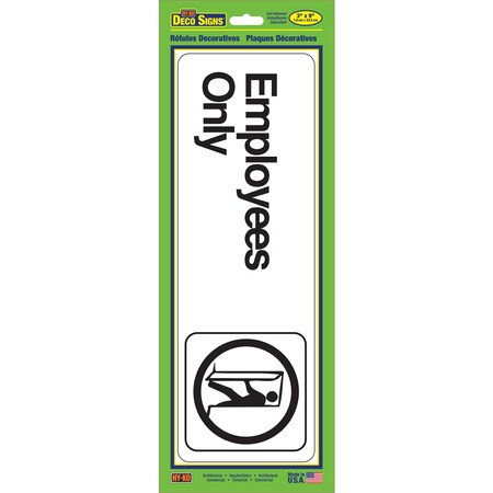 Hy-Ko Employees Only Sign 5" x 7", 5PK A02053